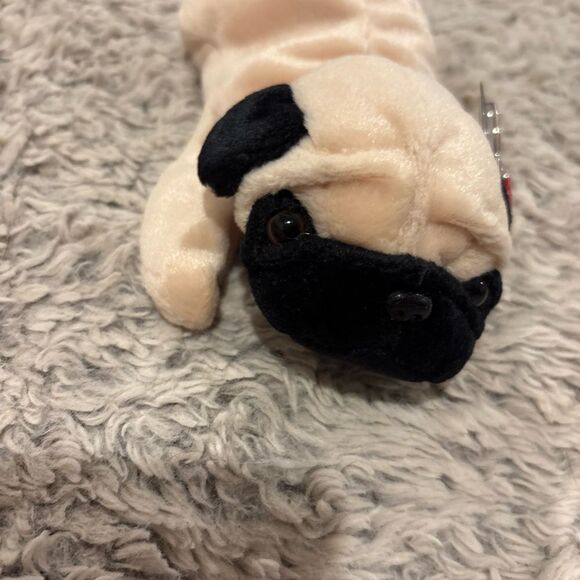 Ty Beanie Babies Pugsly Plush Toy - 4106 - Picture 3 of 4